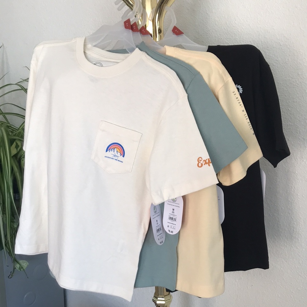 NWT! BUNDLE! Four boy t-shirts with front pocket.